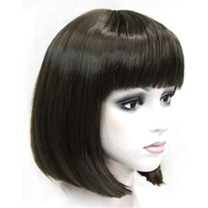 DILLARDS Lydell Synthetic Wig Short Bob Party Halloween Cosplay Wigs For Women Chestnut Brown - Image 4